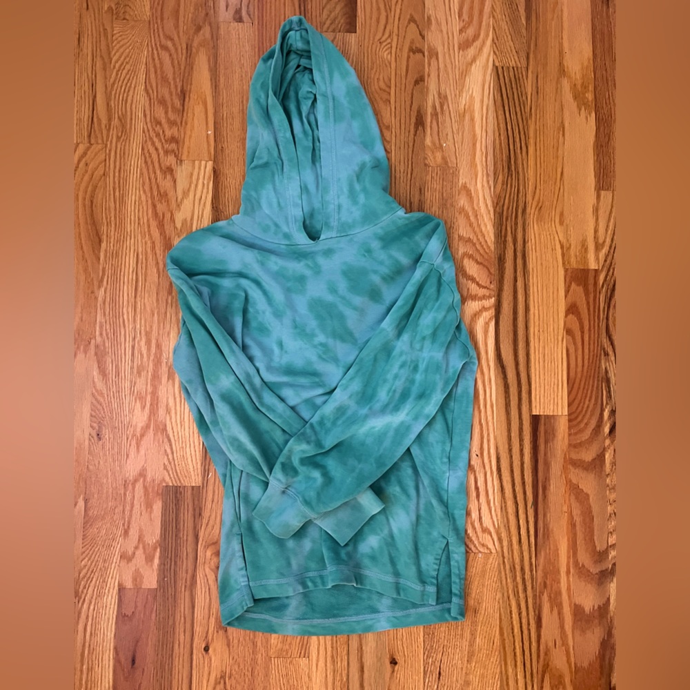 Gap kids teal tie dye  hoodie tunic length. Size XXL/16.